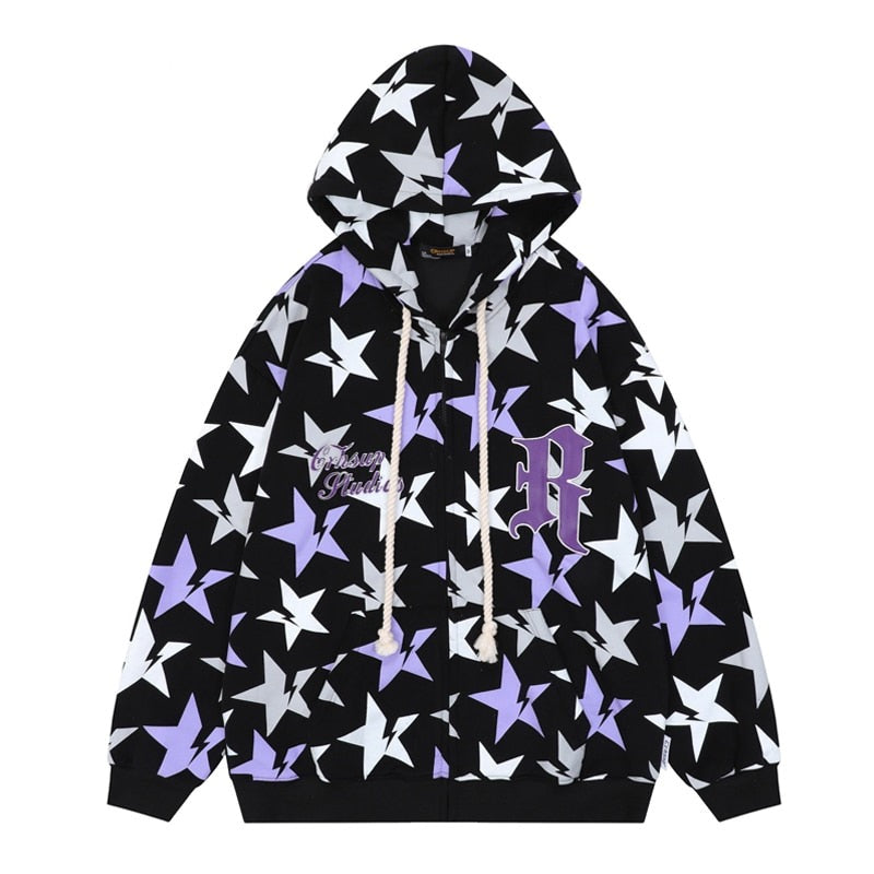 "Star Girl" Graphic Unisex Streetwear Vintage Women Men Y2K Hoodie