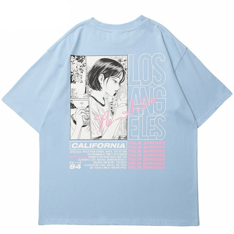 "California Dream" Unisex Men Women Streetwear Graphic T-Shirt