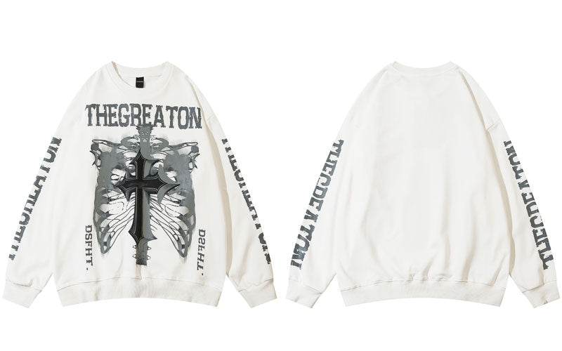 "The Greatest" Graphic Unisex Streetwear Vintage Women Men Y2K Sweatshirt