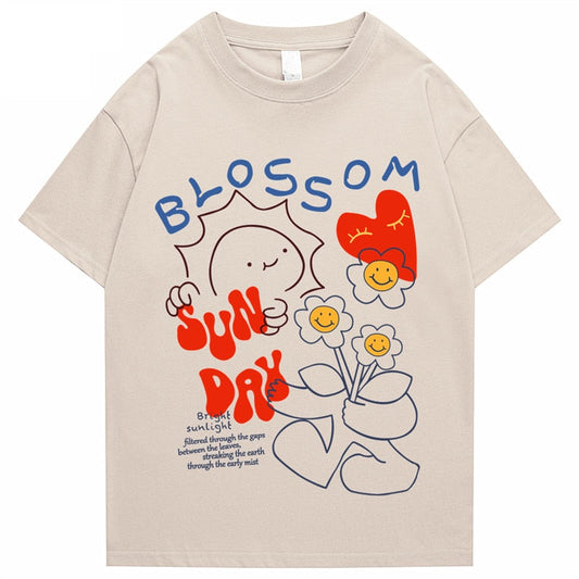 "Blossom" Men Women Streetwear Unisex Graphic T-Shirt