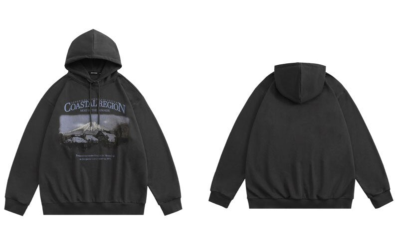 "Coastal Region" Unisex Men Women Streetwear Graphic Hoodie