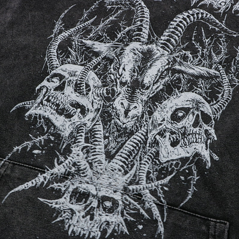"Born With Horns" Unisex Men Women Streetwear Graphic Hoodie