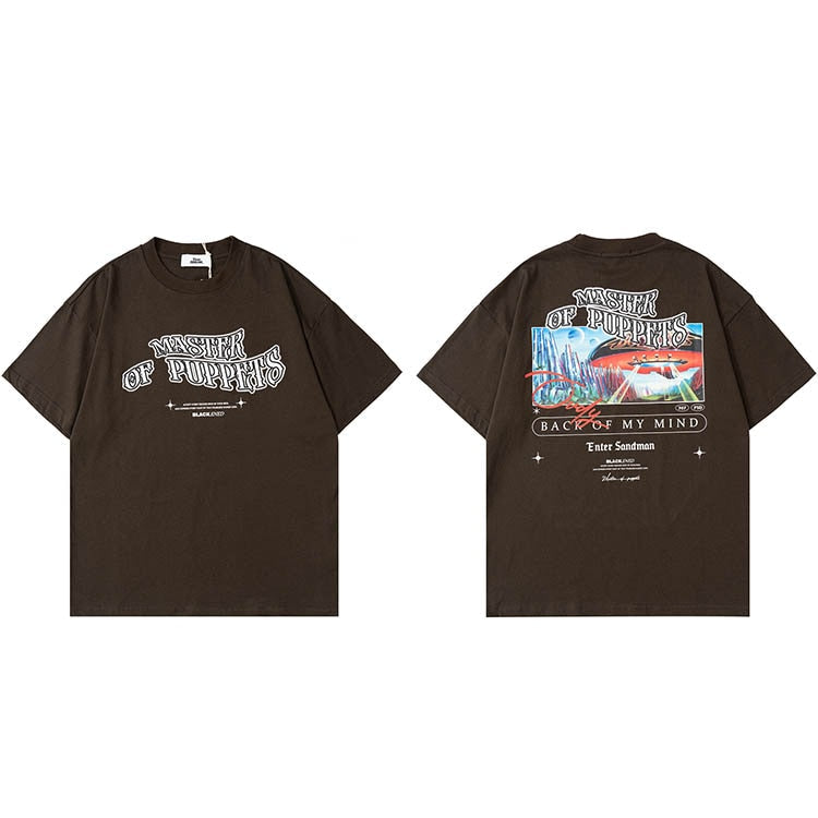 "Mind Scanner" Graphic Unisex Streetwear Vintage Women Men Y2K T-Shirt