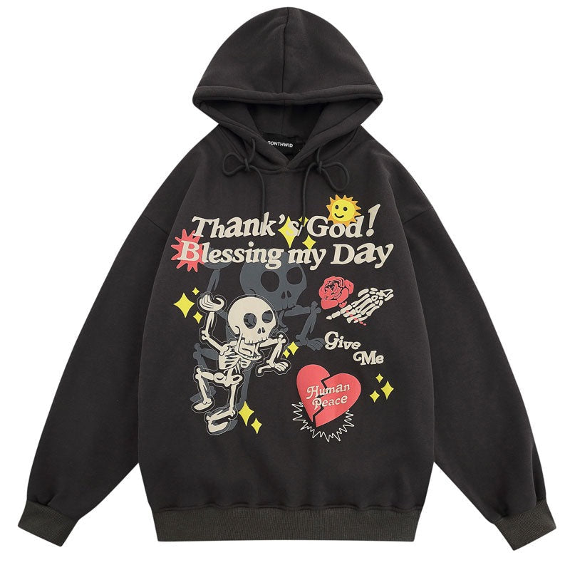 "Count Your Blessings" Unisex Men Women Streetwear Graphic Hoodie