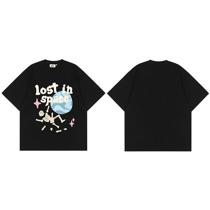 "Stuck In Time" Graphic Unisex Streetwear Vintage Women Men Y2K T-Shirt
