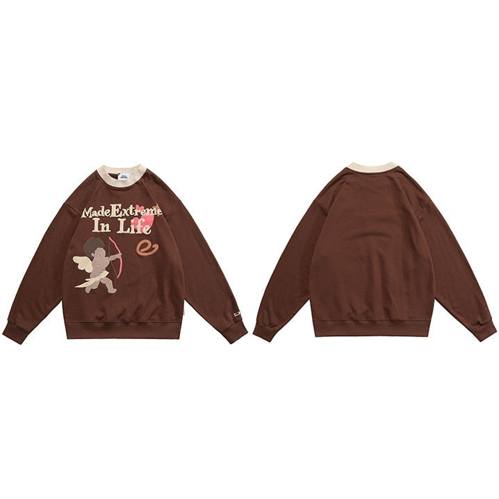 "Made In House" Graphic Unisex Streetwear Vintage Women Men Y2K Sweater