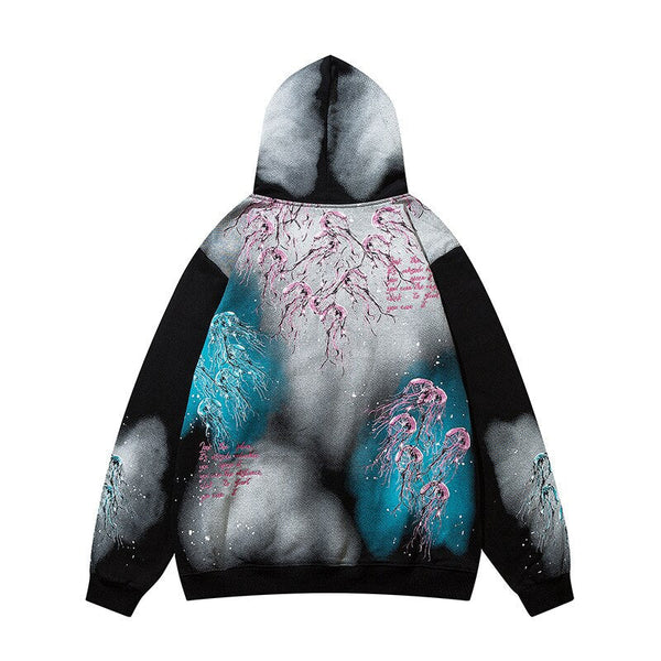 "Space Bound" Graphic Unisex Streetwear Vintage Women Men Y2K Hoodie