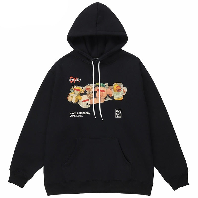 "Have A Nice Night" Graphic Unisex Streetwear Vintage Women Men Y2K Hoodie
