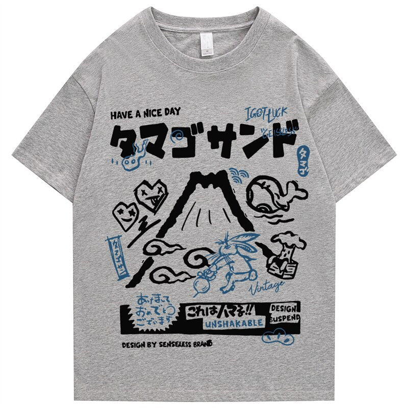 "Tall Climb" Graphic Unisex Streetwear Vintage Women Men Y2K T-Shirt