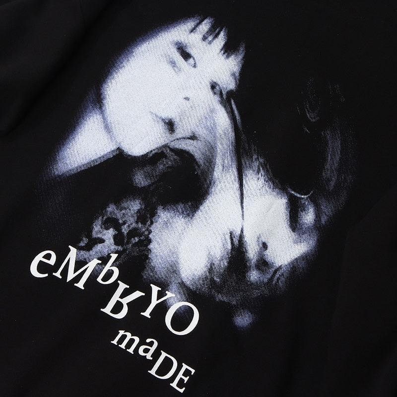 "Blue Fades" Graphic Unisex Streetwear Vintage Women Men Y2K Hoodie