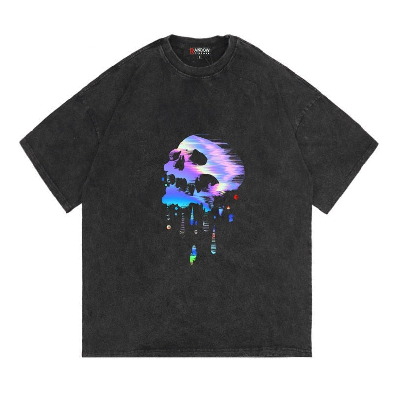 "Vintage Cross" Graphic Unisex Streetwear Vintage Women Men Y2K T-Shirt