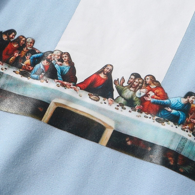 "The Last Supper" Graphic Unisex Streetwear Vintage Women Men Y2K Hoodie