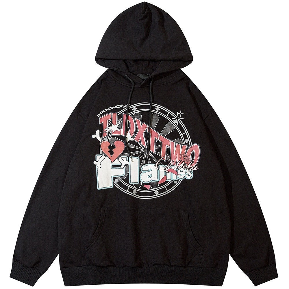"Bone Broken" Unisex Men Women Streetwear Graphic Hoodie