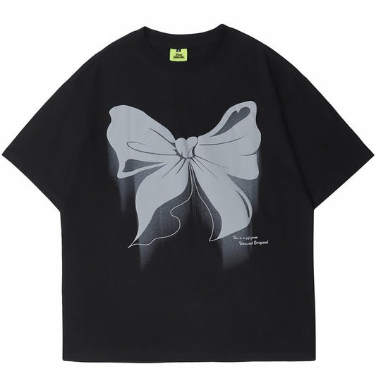 "Bowknot Butterfly" Unisex Men Women Streetwear Graphic T-Shirt