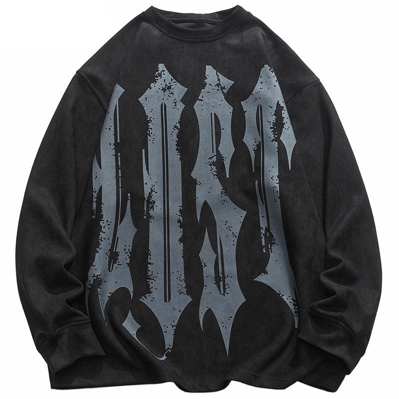 "Dust" Graphic Unisex Streetwear Vintage Women Men Y2K Sweatshirt