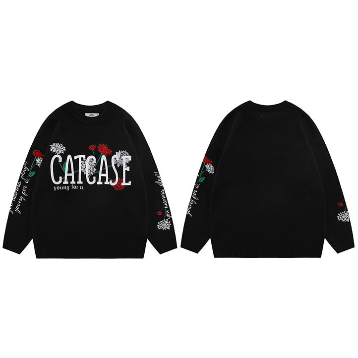 "Young For Us" Graphic Unisex Streetwear Vintage Women Men Y2K Sweater