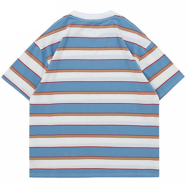 "Stripes" Graphic Unisex Streetwear Vintage Women Men Y2K T-Shirt