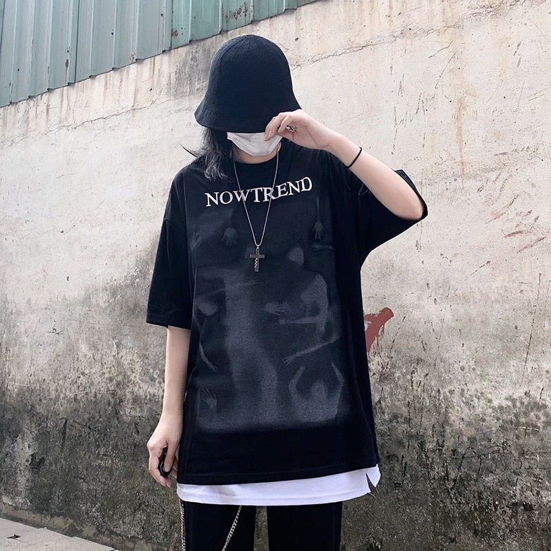 "No Ends" Graphic Unisex Streetwear Vintage Women Men Y2K T-Shirt