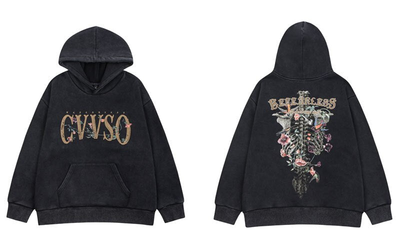 "Broken Back" Unisex Men Women Streetwear Graphic Hoodie
