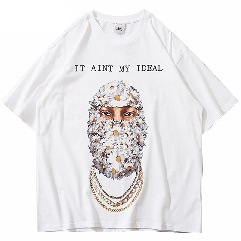 "Just Ideal" Graphic Unisex Streetwear Vintage Women Men Y2K T-Shirt