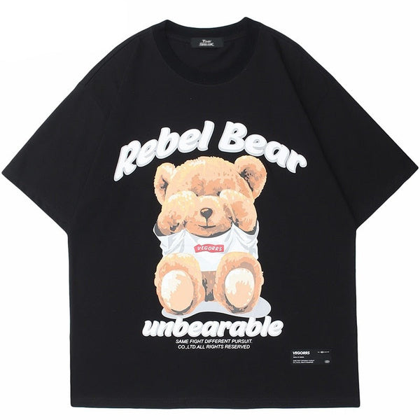 "Unbearable" Graphic Unisex Streetwear Vintage Women Men Y2K T-Shirt