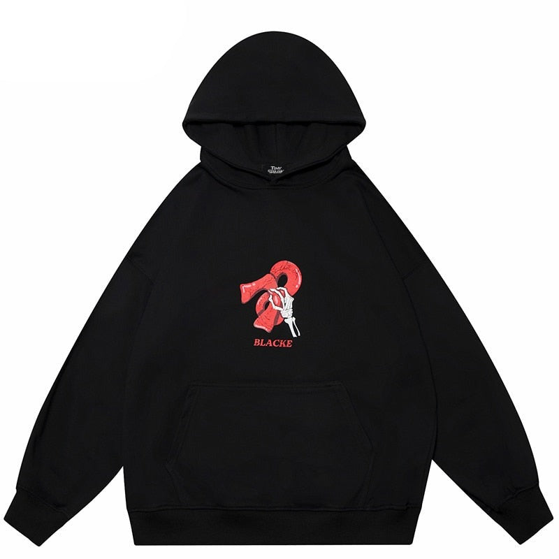 "Rise From Below" Graphic Unisex Streetwear Vintage Women Men Y2K Hoodie