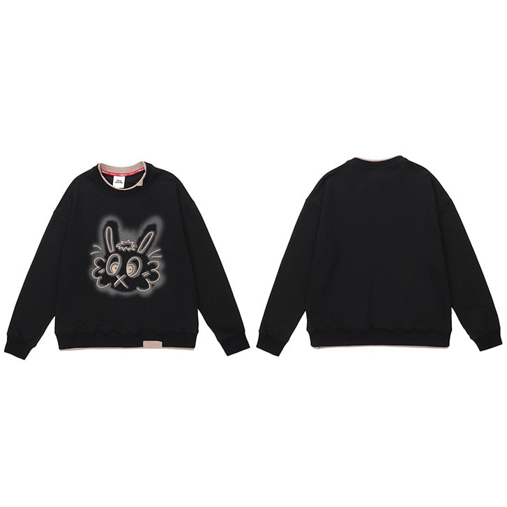 "Big Ears" Unisex Men Women Streetwear Graphic Sweater
