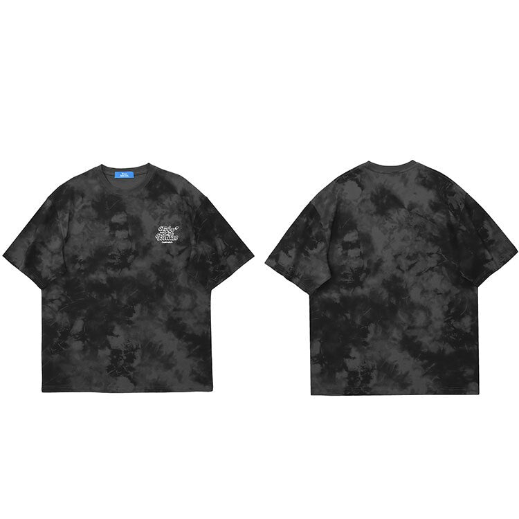 "Tie Dye" Graphic Unisex Streetwear Vintage Women Men Y2K T-Shirt