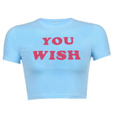 "Take A Wish" Graphic Unisex Streetwear Vintage Women Men Y2K T-Shirt