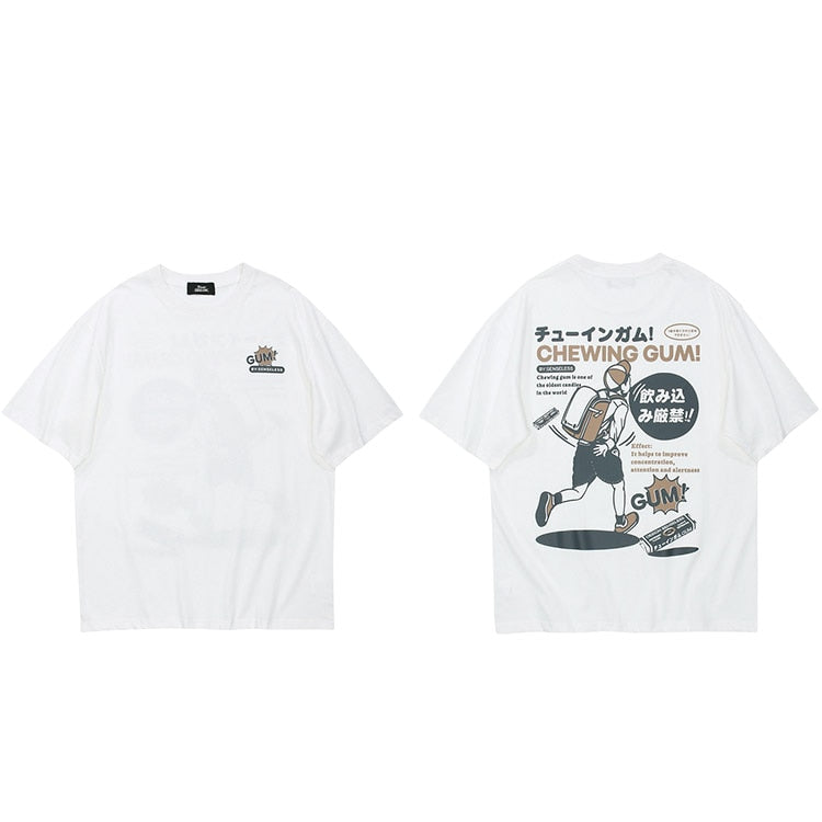 "Chewing Gum" Unisex Men Women Streetwear Graphic T-Shirt