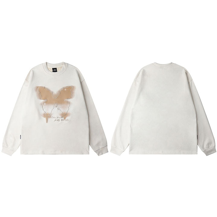 "Blue Smoke" Unisex Men Women Streetwear Graphic Sweatshirt