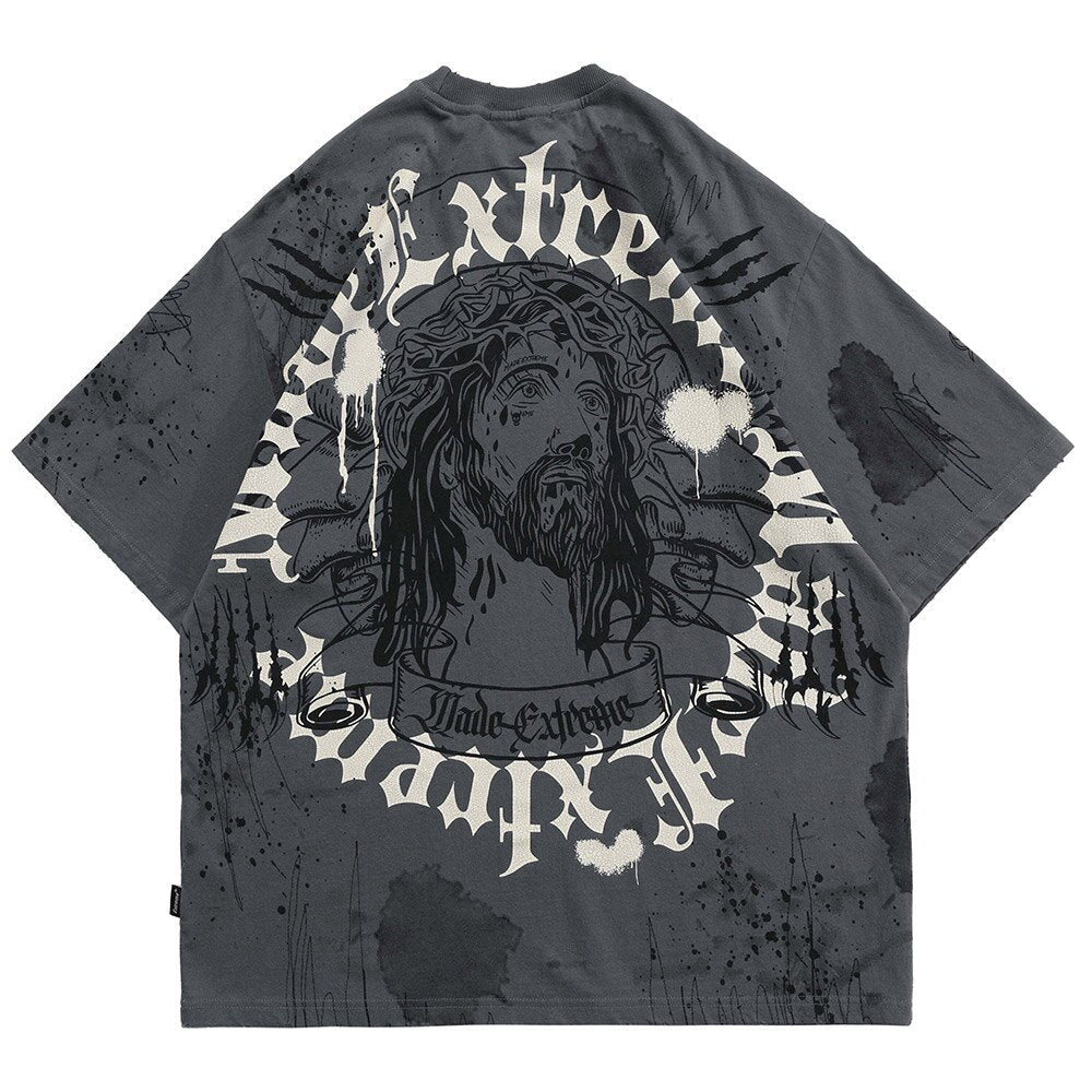 "Throne" Graphic Unisex Streetwear Vintage Women Men Y2K T-Shirt