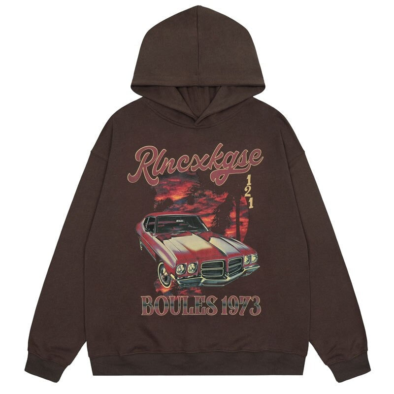 "Road Runner" Graphic Unisex Streetwear Vintage Women Men Y2K Hoodie
