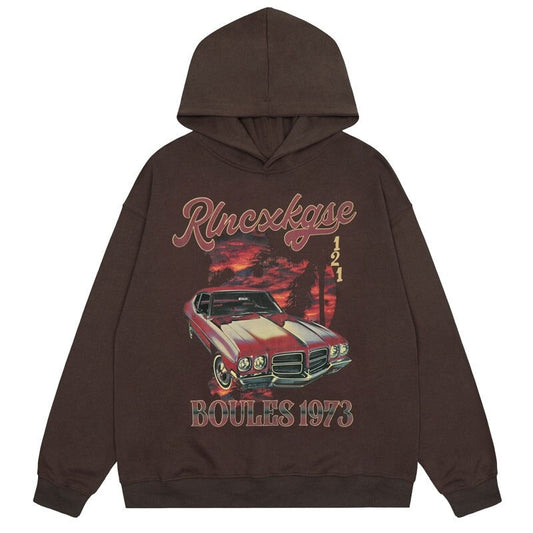 "Road Runner" Graphic Unisex Streetwear Vintage Women Men Y2K Hoodie