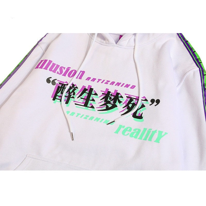 "Dark Reality" Unisex Men Women Streetwear Graphic Hoodie