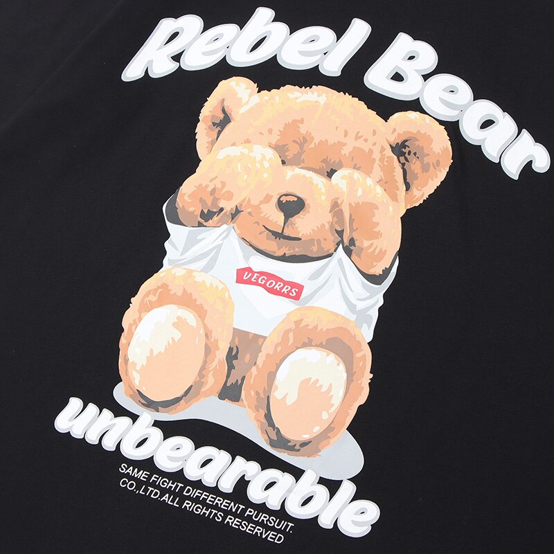 "Unbearable" Graphic Unisex Streetwear Vintage Women Men Y2K T-Shirt