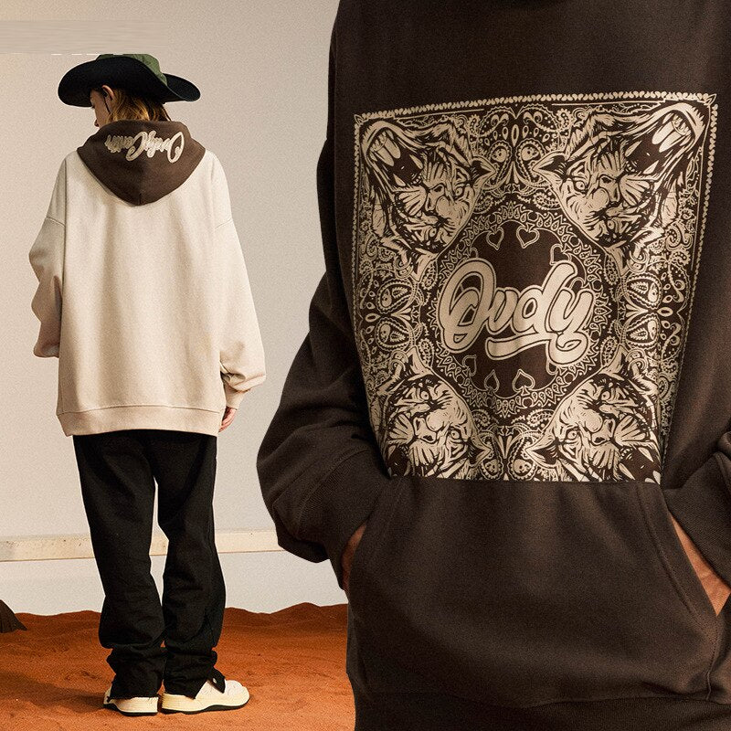 "Frequency" Graphic Unisex Streetwear Women Men Y2K Hoodie