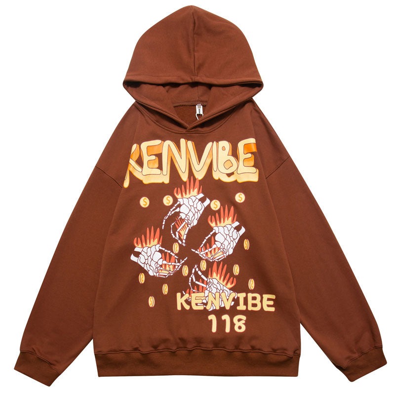 "Hands Up" Unisex Men Women Streetwear Graphic Hoodie