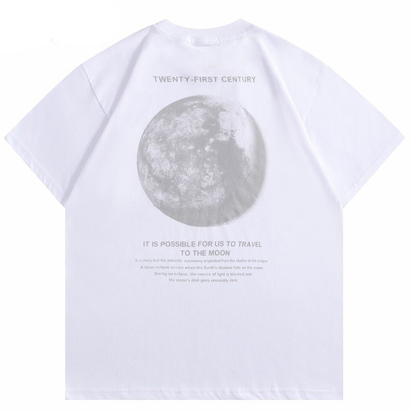 "Moon Light" Graphic Unisex Streetwear Vintage Women Men Y2K T-Shirt
