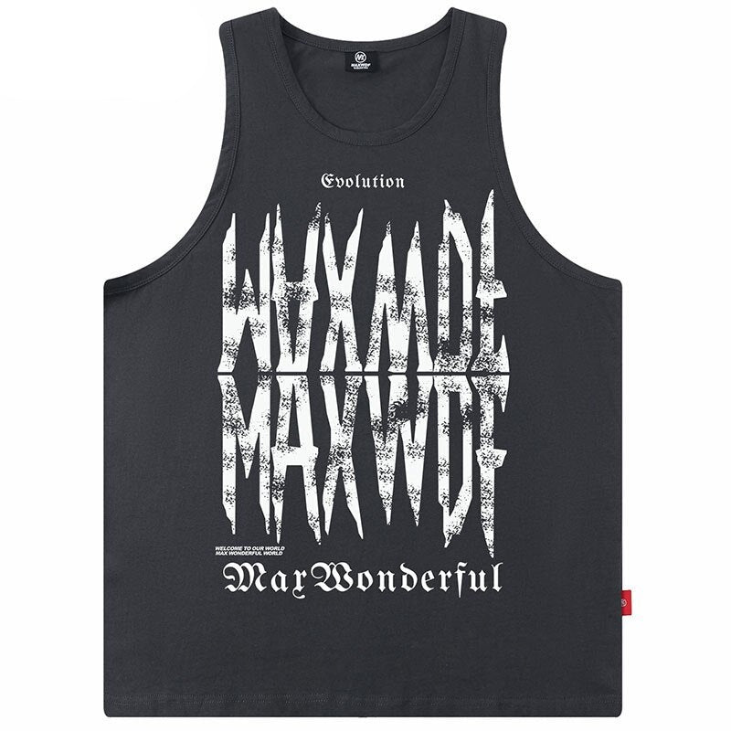 "Made Fine" Graphic Unisex Streetwear Vintage Women Men Y2K Tank Top