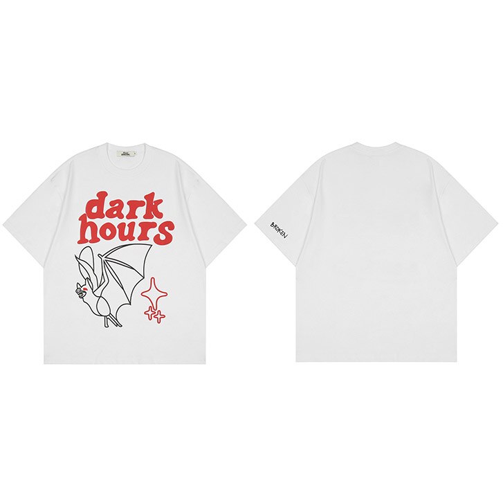 "Dark Hours" Unisex Men Women Streetwear Graphic T-Shirt