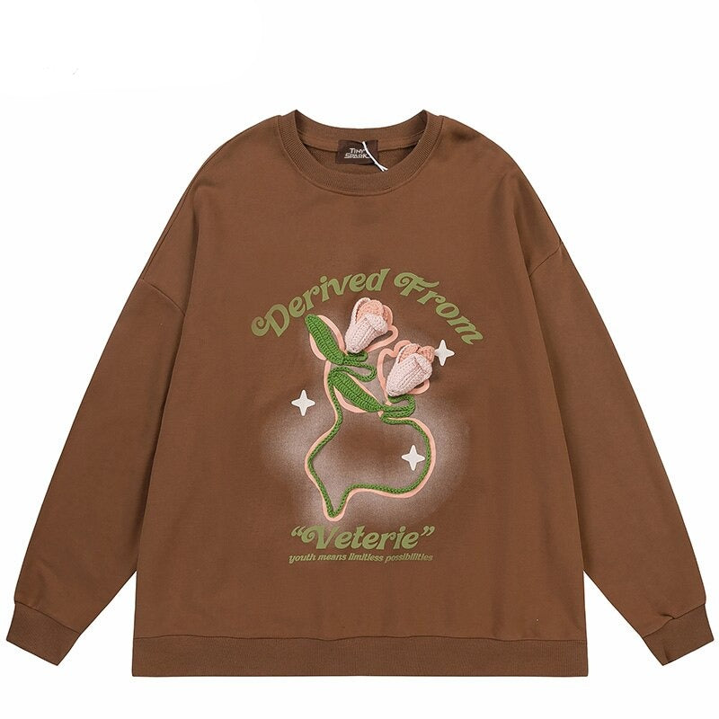 "Front Face" Graphic Unisex Streetwear Women Men Y2K Sweatshirt