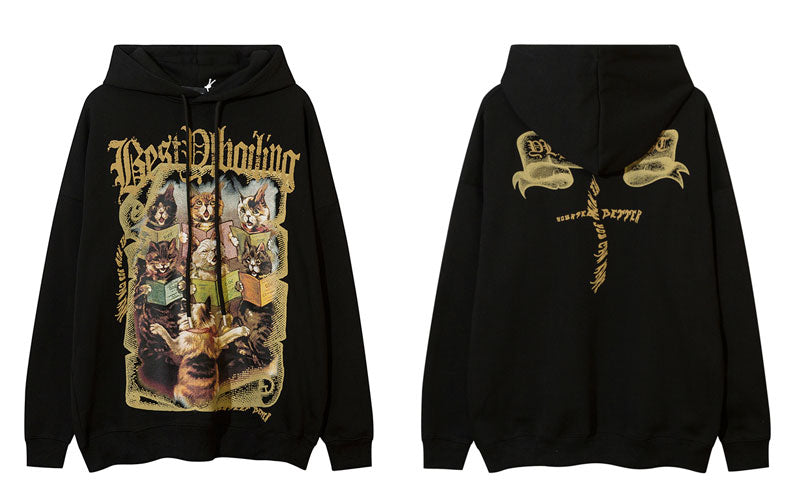 "6 Readers" Unisex Men Women Streetwear Graphic Hoodie