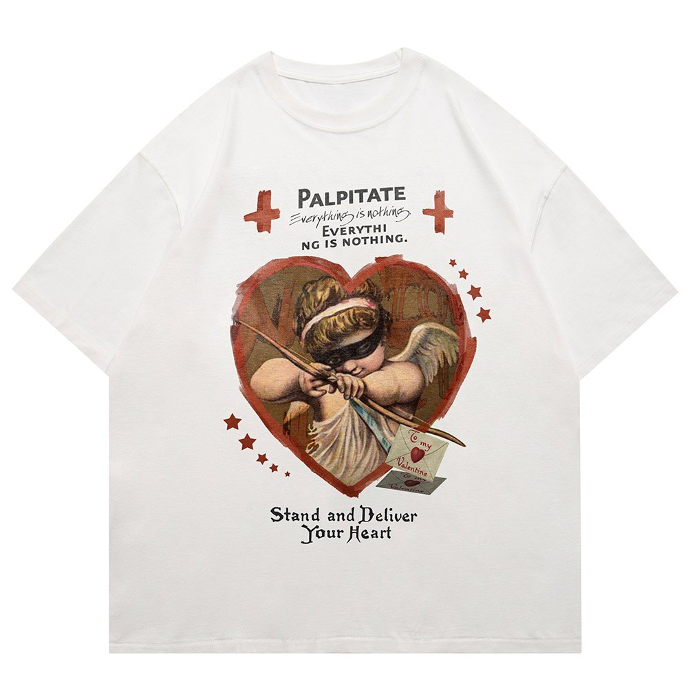 "Participate" Graphic Unisex Streetwear Vintage Women Men Y2K T-Shirt