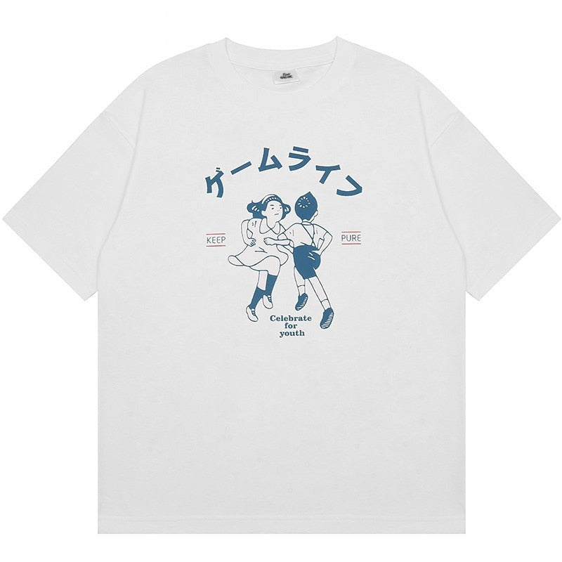 "Right Hand" Graphic Unisex Streetwear Vintage Women Men Y2K T-Shirt