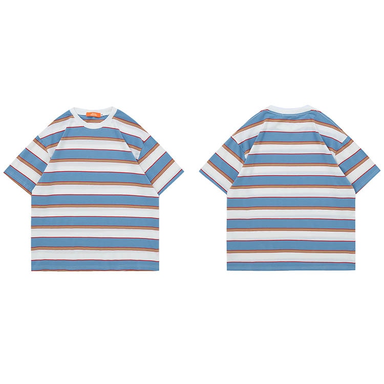 "Stripes" Graphic Unisex Streetwear Vintage Women Men Y2K T-Shirt
