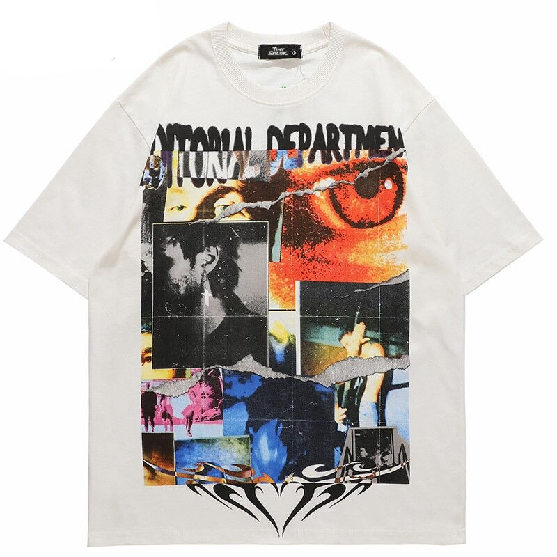 "Punk Rock" Graphic Unisex Streetwear Vintage Women Men Y2K T-Shirt