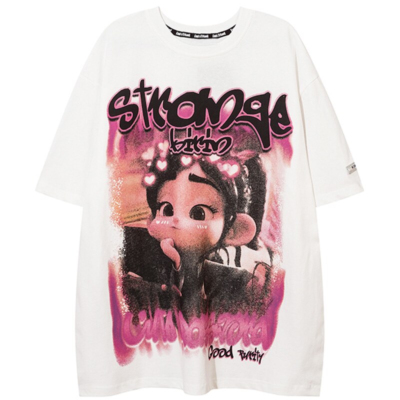 "Stronger" Graphic Unisex Streetwear Vintage Women Men Y2K T-Shirt