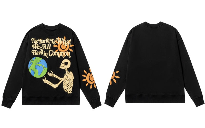 "All Around The World" Unisex Men Women Streetwear Graphic Sweatshirt