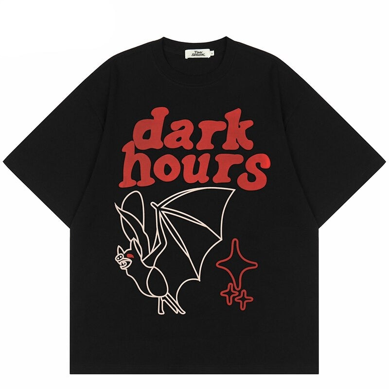 "Dark Hours" Unisex Men Women Streetwear Graphic T-Shirt